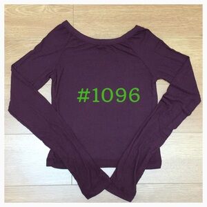 BM Burgundy Crop Top BNWOT